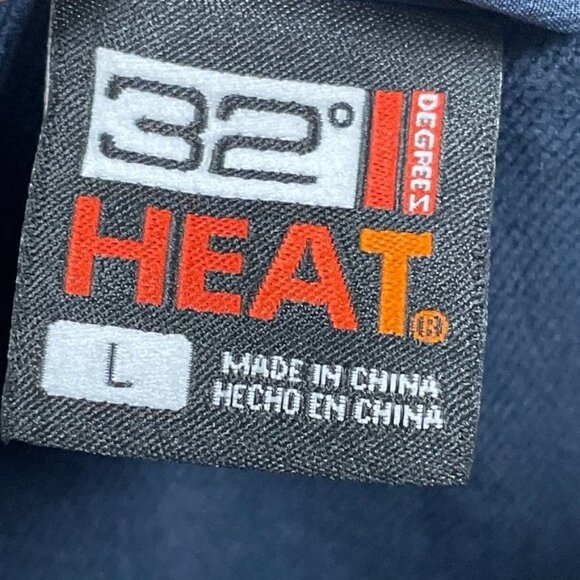 32 Degrees Mens Navy Soft Shell Vest L Full Zip Lightweight a1121 - Picture 5 of 8